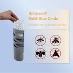 Gnirpsenl 40 Pack Fly Light Glue Boards Replacement Glue Cards for Gardner Flyweb Classic Fly Light and Plus Indoors Super Sticky - Fruit Flies, Gnats