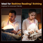 Neck Light for Reading in Bed at Night, Back to School Supplies College Dorm Essential Reading Light,Knitting Accessories Sewing Supplies Birthday Gifts for Women Mom Wife Nurse Gifts for Teen Girls