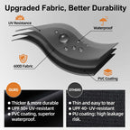NOELIFE Grill Cover for Blackstone 17 inch Tabletop Griddle Without Hood, Griddle Accessories for Blackstone 17, Propane Fuel Cylinder Can Be Covered Completely, Waterproof and Windproof (Cover Only)