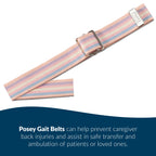 TIDI Posey Gait Belt, Pastel, 54” – Walking Belt & Gait Belt – Quantity: 1 – Medical Supplies for Nurses, Physical Therapy & Home Care (6531)