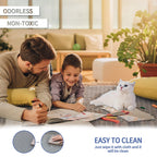 Amyracel Chair Mat for Carpet, 48'' x 36'' Clear Computer Desk Chair Mat for Low Pile Carpeted Floors, Easy Glide Plastic Floor Mat for Office Chair on Carpet Protection