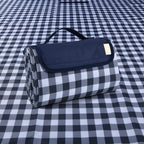 Extra Large Picnic Blanket Beach Blankets, Outdoor Foldable Waterproof Sand Mat for Beach Camping Hiking Travel Family Concerts Grass Park Music Festival Lawn Mats (Dark Blue, 80x60inch)
