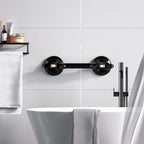 DAILYLIFE Shower Grab Bar for Bathtubs and Showers, 19 inch Heavy Duty Shower Handle with Strong Suction Cup, 300lbs Safety Shower Handrails for Seniors and Elderly, Black