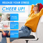 WISIMMALL Gel Seat Cushion Portable Travel Cushions, 16.5" x 12" Large Size Super Thick Foldable Chair Seat Cushion Lightweight for Car Office Chair Wheelchair, Pressure Sores Tailbone Pain Relief