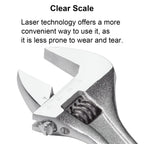 Jetech 8 Inch Adjustable Wrench - Professional Shifter Spanner with Wide Caliber Opening