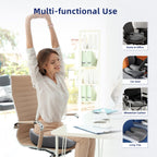 Ruizman Seat Cushions for Office Chairs - Large Office Chair Cushion for Butt - Memory Foam Seat Cushion for Tailbone Pain Relief | 18.1x16.5 Inches (Dark Grey)
