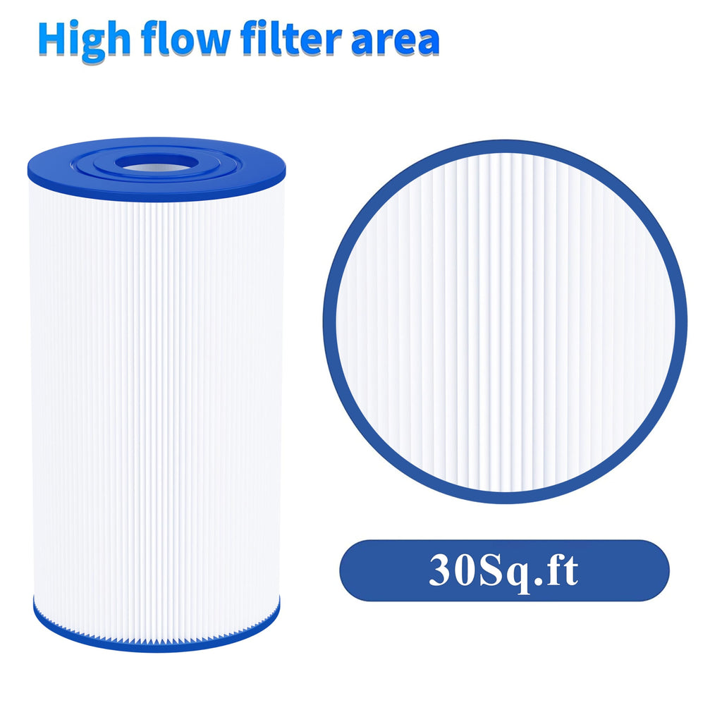 Cryspool® 06016 Filter Compatible with PWK30, C-6430, Watkins 31489, FC-3915, P/N0969601, 71825, 73178, 73250, 30 Sq. Ft Spa Filter Cartridge, 5 Pack