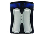 PRO-TEC ATHLETICS Achilles Sleeve with dual gel compression strips, Black/Blue, Large (3708)