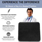 Gel Seat Cushion for Long Sitting Pressure Relief - Non-Slip Gel Chair Cushion for Back, Sciatica, Tailbone Pain Relief - Seat Cushion for Office Desk Chair, Car Seat – Wheelchair Cushions