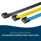 Posey 6546 Premium EZ Clean Gait Belt with Spring-Loaded Buckle, Black, 60"