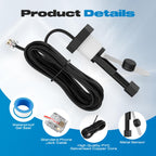 Malictele Flow Switch, GLX-FLO-RP for Hayward Goldline Aquarite Salt System Metal Pool Flow Sensor Suitable Hayward Salt Cell and Chlorine Generator with 15ft Cable