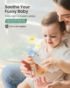 GROWNSY Nasal Aspirator for Baby, Electric Baby Nose Sucker, Automatic Nose Cleaner with Larger Suction Chamber and More Powerful Suction, Music and Light Soothing Function, Beige