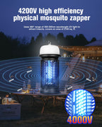 DEEZEE Bug Zapper Outdoor Indoor，Mosquito Zapper with LED Light,4200V Electric Fly Zapper,20W Insect Zapper&Mosquito Killer lamp for Home, Patio, Kitchen, Backyard, Camping, Plug-in