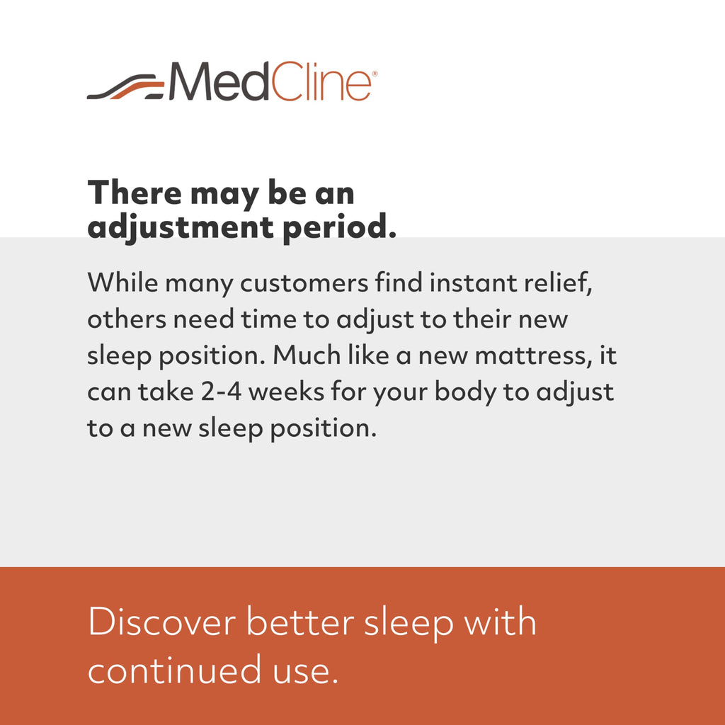 MedCline Shoulder Relief Wedge and Body Pillow System, Right or Left Side Sleeping Comfort, Medical Grade, Size Small/Medium (5’9 and Under)