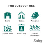 Safer 5951 Snake Shield Granular Repellent - Outdoor Snake Repelling Granules 4LB Snake Shield Repellent - Repels Againts Poisonous and Non-Poisonous Snakes
