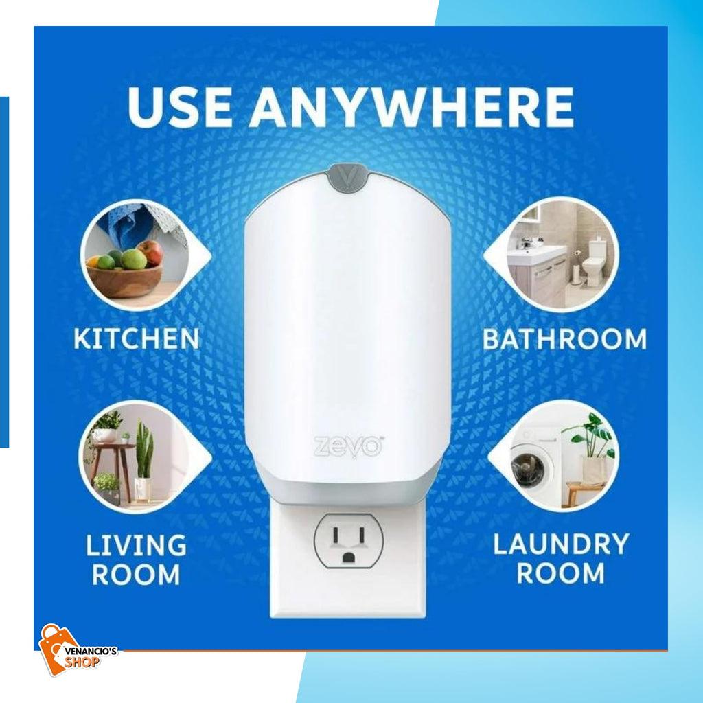 Zevo [Refill + Device] Flying Insect Trap Fly Trap, Flying Insects Fruit Flies Gnats House + Sticky Fruit Trap & (1) Card Protector Venancio’sSticker (2 Devices + 2 Refills)