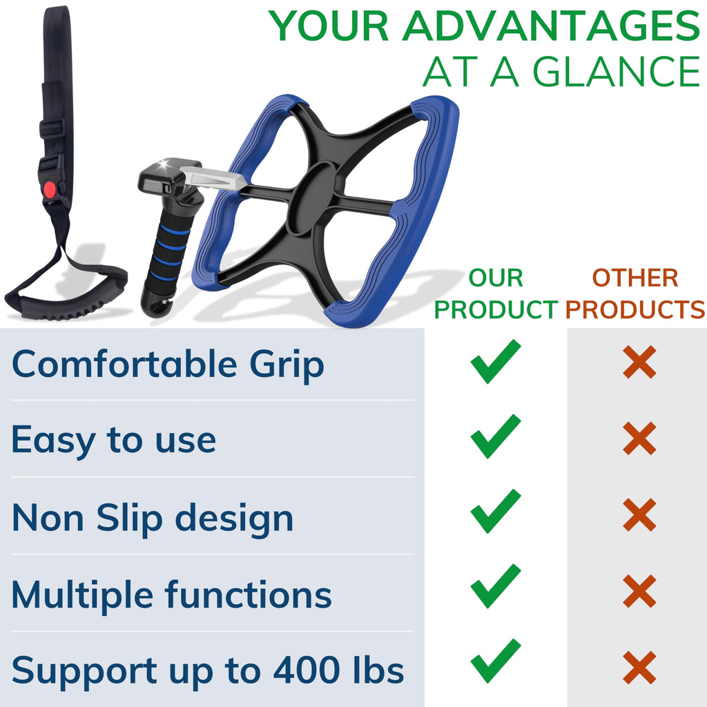 3 Pc Elderly Assistance Products Standing Aid Portable Lift Auto Cane Grab Handle Adjustable Car Door Handle for Elderly Handicap Accessories for Daily Living Elderly Mobility Aids Handicap Car Assist