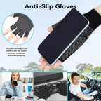 Winter Touchscreen Gloves for Women and Men, Anti-Slip Light Weight Half-Finger Gloves for Hiking, Warm Glove Cycling Driving, Cold Weather, Running, Outdoor Sports, Daily Work(5 fingers-2 Pairs)