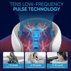 Aeiniwer Neck Massager for Pain Relief Deep Tissue,Electric Portable Lymphatic Drainage Massager with Heat,Portable Neck Massager Gift for Women Men