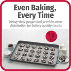 GoodCook Everday Nonstick Carbon Steel 15” x 21” Baking Sheet Set, 2 Pack – Extra-Large Carbon Steel Cooking Pans, Bakeware Set, Cookie Sheets for Baking, Oven Pan Set