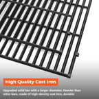 QuliMetal 17.5" Grill Grates for Weber Spirit 300/400 and Spirit II 300 Series,Spirit E/S-310 E/S-320 E/S-330,Spirit 700,Genesis Silver/Gold B & C,Genesis 1000-3500,Cast Iron Part for Weber 7638 7639