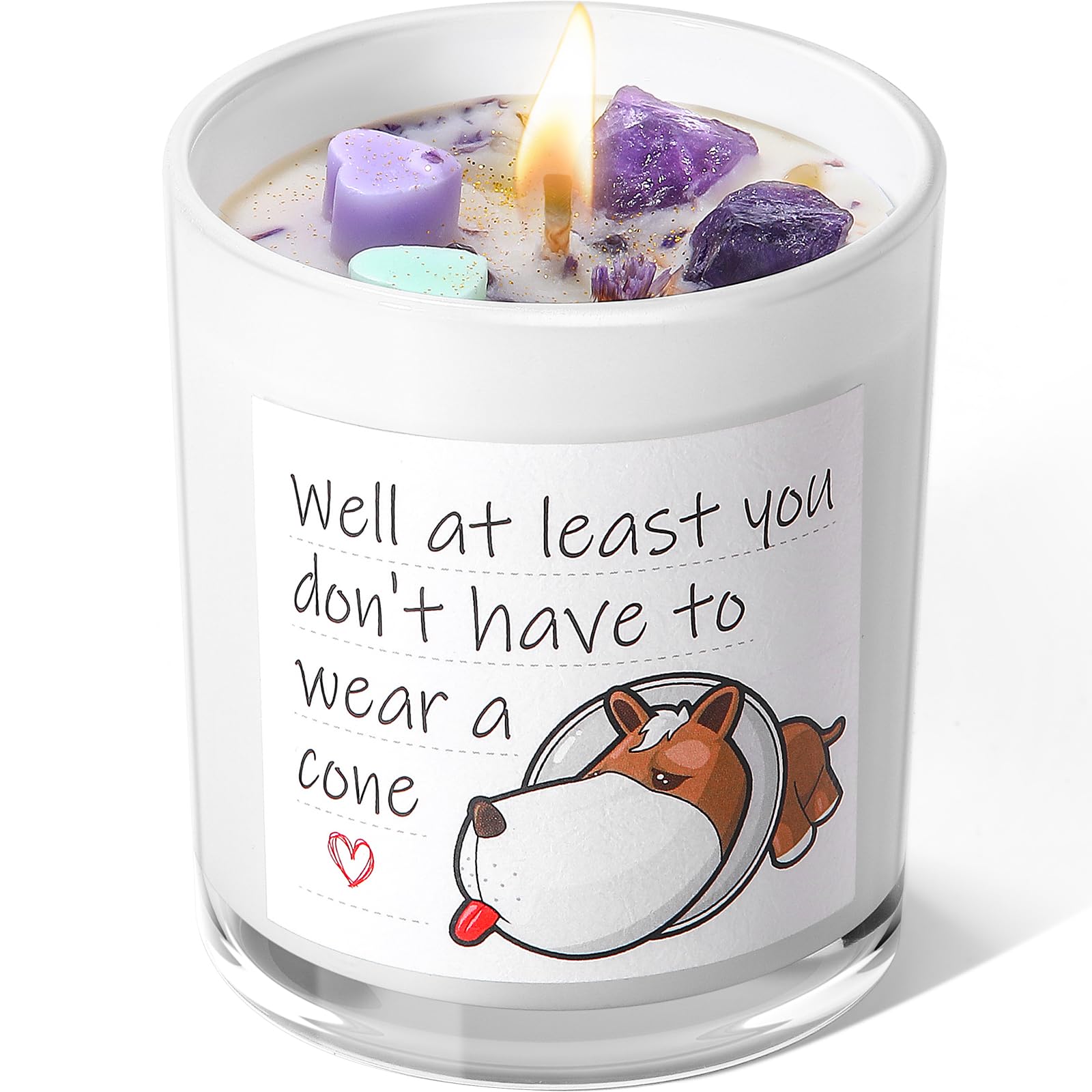 AOOVOO Get Well Gifts for Women - After Surgery Recovery Gifts, Funny Feel Better Gift for Cancer Patients, Sick Friend Female, Breast Cancer Gifts for Women - Lavender Scented Candles, 10 oz