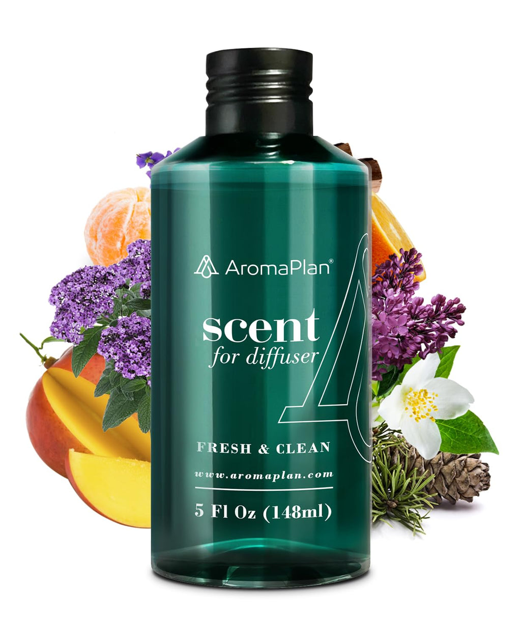 Aromaplan Hotel Scents Fresh & Clean 5 Fl Oz, Home Luxury Aroma & Hotel Collection Diffuser Oil- Hotel Diffuser Oil for Aromatherapy- USA Made, Bigger Bottle, Bolder Aroma & Longer Lasting