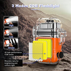 LcFun USB C Electric Lighter, Rechargeable Lighter, Windproof Plasma Lighters, Dual Arc Lighter with Battery Display & Flashlight, Waterproof Lighter for Camping, Survival, Hiking, Candle