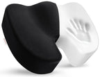 Bomdaia Seat Cushion Pillow for Office Chair, Desk Chair Car Cushion Pad for Tailbone Pain, Memory Foam Coccyx Seat Cushion for Sciatica, Back Pain Relief (Black)
