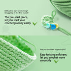 Crochet Kit for Beginners: Frog Crochet Kit for Adults, Learn to Crochet, Include Easy to Use Yarn, Step-by-Step Video, Patterns, Cute Animal Design, Thanksgiving Christmas Birthday Gift