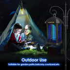 GOOTOP Large Bug Zapper for Outdoor, Electric Mosquito Zapper, Fly Traps/Killer, 3 Prong Plug, 90-130V, ABS Plastic Outer