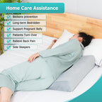 JFNoraiva Wedge Pillow for Side Sleeping, Bedsore Pressure Relief Pillow, Bed Wedge Pillows for Back Pain Relief & Post Surgery, Body Positioners Pillow for Seniors, Pregnancy, Adult(2IN1)