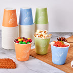 LITOPAK 600 Pack 5 oz Disposable Paper Cups, Colorful Disposable Mouthwash Cups, Small Disposable Cups, Mini Paper Cups for Parties, Picnics, Barbecues, Travel and Events