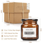 Candles for Home Scented 4 Pack, 45oz Large Candles Gifts for Women, Sage Candles for Cleansing House, 300H Long Lasting Aromatherapy Soy Scented Candles for Women Men Birthday