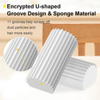 Jeymei 2-Pack Damp Clean Duster Sponge, Sponge Cleaning Brush, Duster for Cleaning Blinds, Glass, Baseboards, Vents, Railings, Mirrors, Window Track Grooves and Faucets