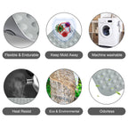 Yanzifly Bathtub Mat Non Slip Bath Mat for Tub Silicone Soft & Safe, Bath Tub Mat Non Slip Shower Mats, Suction Cups Bath Tub Anti Slip Matt for Kids Elderly Non Toxic, Machine Washable-Grey