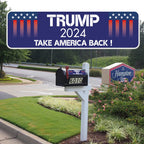 4 PCS Trump Car Magnets 2024 Trump Take America Back Elect President Donald Trump 2024 Election Patriotic Highly Reflective Magnetic Bumper Stickers
