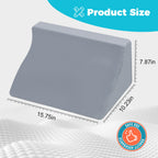 Fewener Small Wedge Pillow for Sleeping, 2 Pack Wedges & Body Positioners, Back Pillow for Side Sleeper & Back Pain Relief & Bed Sores