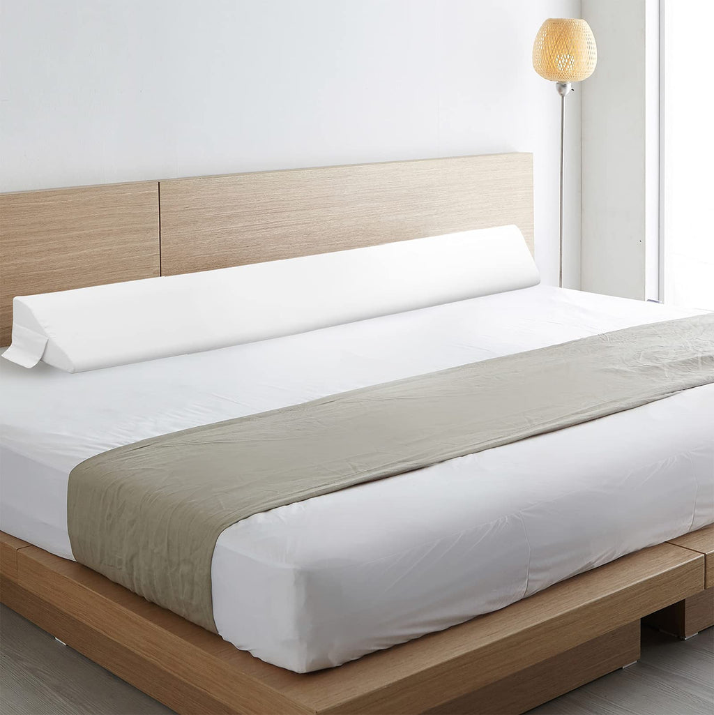 Vekkia Queen Size Bed Wedge Pillow for Headboard Gap/Long Bed Wedge Gap Filler/Mattress Wedge Gap Filler Fill 0-6" Gap Between Headboard and Mattress