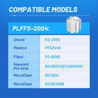 POOLPURE® FS-2004 DE Grid Pool Filter Replace FNS Plus 48, 59002300, Jandy DEL/DEV48, Hayward DE4820, DEX4800DA, DE4800, PFS2448, FC-9540, PG-1904, 48 Sq Ft DE Grid, 24" High, 7 Full+1 Partial