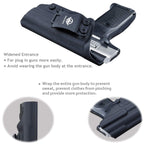 Ruger SR9 Holster, Ruger SR40 Holster - Kydex IWB Holster Ruger SR9 / Ruger SR40 Holster IWB - Inside Waistband Holster Widened Entrance For Ruger SR9 / SR40 Accessories ( Black, Right Hand)