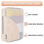 8/10 Sets Packing Cubes for Travel, Sturdy Suitcase Organizer in 4 Sizes (Extra Large, Large, Medium, Small), OlarHike Luggage Cubes with Toiletry Bag, Travel Essentials, Cruise Ship Gifts for Women