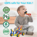 Huaker Stem Building Toys for 3 4 5 6 7 8 Year Old Boys Girls Kids,180 Pieces Building Blocks Educational Learning Toys with Large Storage Box,Ideal Christmas Birthday Gifts