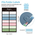 Expanding File Organizer with 8 Pockets, Accordion File Folders with Labels, Portable Document Paper Bill Receipt Organizer, Home College School Office Supplies, Letter Size, Blue