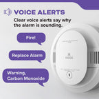 Kidde Hardwired Smoke & Carbon Monoxide Detector, AA Battery Backup, Voice Alerts, Interconnectable, LED Warning Light Indicators, 2 Pack