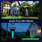OnBeam Solar Bug Zapper Outdoor, Mosquito Zapper Outdoor Waterproof Electric Fly Zapper Rechargeable Mosquito Killer with Solar Panel, 4200V Fly Trap Indoor for Home Backyard, Patio, Garden, Camping