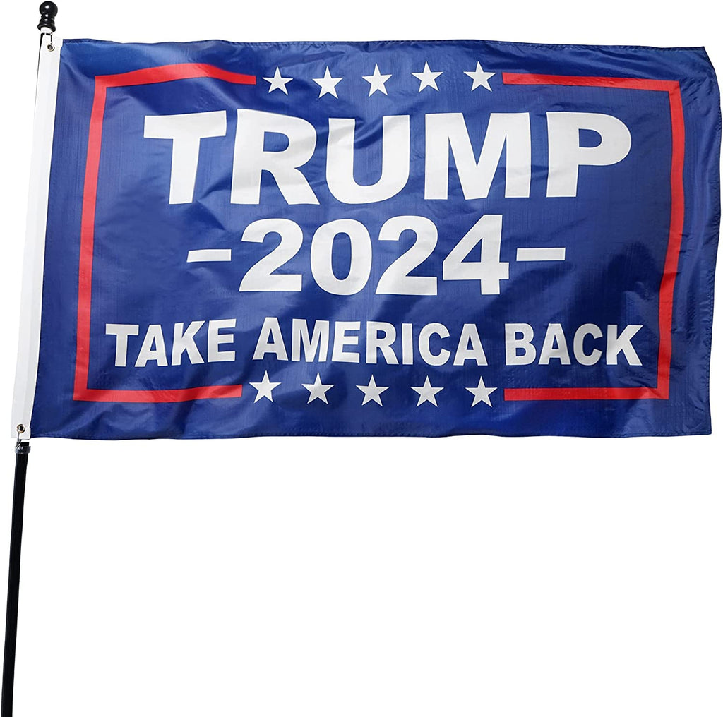 Genericf Unique America Trump 2024 Supporter Kit | Trump Hat and Flag Set | Trump Gifts and Merch