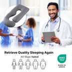 ALLOPERA Pregnancy Pillow, Full Body Maternity Pillow 57 inch, with Removable Washable Cover - Sleep Support for Legs, Back, Neck, Shoulder, HIPS, Belly for Pregnent Women, 100% Cotton