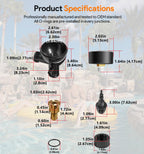 Upgrade R0357200 Brass Air Relief Valve with Pressure Gauge, Air Release Valve Replacement Parts for Zodiac Janay Pool and Spa Filters, CV & CL, DEV & DEL, JS Series