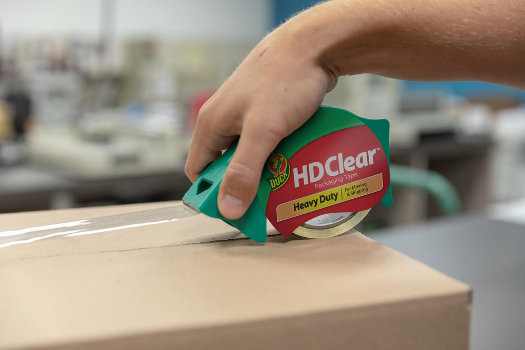 Duck HD Clear Packing Tape - 6 Rolls, 328 Yards Heavy Duty Packaging for Shipping, Mailing, Moving & Storage Clear, Strong Refills Boxes 1.88 In. x 54.6 Yd. (441962)